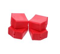 Veemoon 4pcs Ladder Feet Pads Rubber Covers Non-Slip Wear-Resistant Replacement Foot Mats for Step and Extension Ladders with Electrical Insulation and Fit