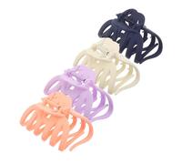 Veemoon 4pcs Large Matte Hair Claw Clips for Thick and Thin Hair Stylish Shark Jaw Clips with Strong Grip for Women and Comfortable Non Slip Hold