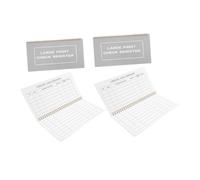 Veemoon 4pcs Large Print Check Register Book for Personal Business Use Easy Tracking for Low Users Portable Bank Transaction Register with Extra Spacing