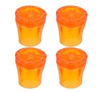 Veemoon 4pcs Large Size Rubber Crutch Protector Set Tire Tread Pattern, Non-Slip Crutch Stick for and Cane Accessories, Sturdy Mobility Aid Foot Mats for Safe Outdoor Use