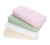 Veemoon 4pcs Makeup Organizer Set Desktop Storage Box Cosmetic Display Case Pen Holder for Makeup Brushes and Jewelry, Multifunctional Tabletop Storage in Pink, White, Green, and Beige