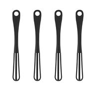 Veemoon 4pcs Manual Hand Push Egg Whisk Set, Mini Kitchen Egg Mixer with Stainless Steel Whisk for Cooking, Milk Frothing and Beating, Portable Handheld Stirrer for Home and Travel