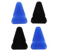 Veemoon 4pcs Meditation Tuning Fork Holder Support Silicone Triangle Base for Sound Healing Therapy Instrument Stand Portable Stability Tool