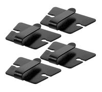 Veemoon 4pcs Metal Radio Microphone Hangers Clips for Handheld Microphones and Radios, Universally Compatible with Strong Load-bearing Capacity, for Office and Home Use