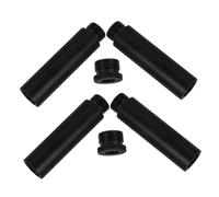 Veemoon 4pcs Mic Stand Extension Tubes Kit Metal Adapters for Professional Audio Setup High Strength Mic Boom Arm Rods for Live Streaming Recording and Content Creation
