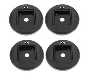 Veemoon 4pcs Mm Black Abs Clock Back Cover for Wall Clock Making Projects