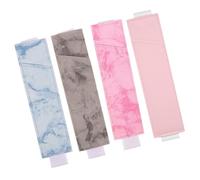 Veemoon 4pcs Multi-Color Pu Single-Layer Nurse Pen Bag Reusable Pocket Protectors Small Doctors Pen Storage Pouch Hospital Supply Organizer Random Color
