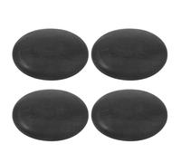 Veemoon 4PCS Natural Basalt Hot Massage Stones Set for Salon Use Curved Heated Therapy Rocks for Back Feet Shoulder Relaxation Professional Grade Spa Warm Stones for Full Body Massage and