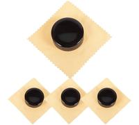 Veemoon 4pcs Natural Low Powder Rosin for Violin Cello Viola Bow String Instrument Maintenance Tool Black, Suitable for String Instrument Performance and Practice
