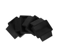 Veemoon 4pcs Office Chair Wheel Fixer Casters for Office Chair Furniture Stoppers Furniture Wheel Stopper Caster Cups Locking Black Rubber