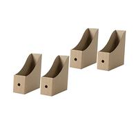 Veemoon 4pcs Paper Storage Box Lightweight Desktop File Holders for Office Home School Organize Documents Letters with Design Easy to Install No Stickers Separate Packaging