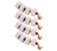 Veemoon 4pcs Pet Chew Stones Parrot Grinder Bird Beak Grinding Stone Bird Chew Toys for Cage Toys Parrot Chewing Grinding Pumice Perch