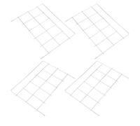 Veemoon 4pcs Pigeon Cage Wire House Doors for Bird Loft Racing Supplies Metal T-shape Sliding Door Accessories for Outdoor Poultry Coops