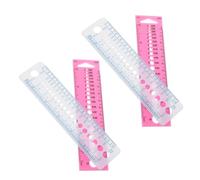 Veemoon 4pcs Plastic Knitting Needle Gauge Rulers Set for Home Knitting and Crochet, Measuring Tool for Sweater Needles and Sewing Accessories Assorted style
