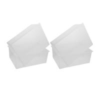 Veemoon 4pcs Plastic Square Laboratory Basin for Science Experiments and Cleaning Equipment, Featuring Effortless Cleaning and Longterm Strength, Plastic Utility Bowl for Scientific Labs