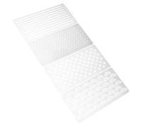 Veemoon 4pcs Quilting Template Ruler Geometric Pattern Stencils for Craft Enthusiasts Portable Acrylic Quilting Stencil Drawing with Straight Line Circle Swirl Shapes for Home on The