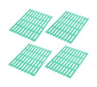 Veemoon 4PCS Rabbit Feet Pads Plastic Cage Floor Mats with Nonslip Raised Dots DIY Cuttable Bunny Cage Resting Pads for Small Animals Including Hamster Rat Chinchilla Cat and Dog