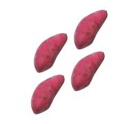 Veemoon 4Pcs Realistic Artificial Sweet Potato Props Vegetable Decorations for Shop Window Market Display Teaching Photography