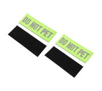 Veemoon 4Pcs Reflective Service Dog Patches Self Adhesive Nylon Do Not Pet Patch for Dog Harnesses Lightweight Night Visibility Pet Accessories