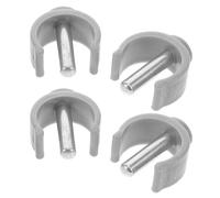 Veemoon 4pcs Replacement Crutches Handle Clamp Buckle Abs Steel Sturdy Stability Clips for Mobility Aid Scenarios Supporting Seniors and Individuals with Disabilities