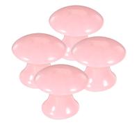 Veemoon 4pcs Resin Mushroom Shape Facial Massager Portable Gua Sha Scraping Stones for Skincare Boost Facial Sculpting Eye Face Neck Care Compact Beauty Tool for Enhanced Absorption