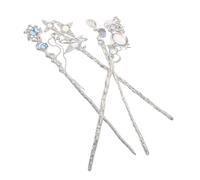 Veemoon 4pcs Retro Metal Hair Fork Clips with Tassel Charm Long Chinese Hair Sticks for Women Fusion of Traditional and Modern Design Elegant Updo Holders