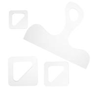 Veemoon 4Pcs Reusable Acrylic Cutting Board Making Templates with Handle Stencil for Charcuterie and Kitchen Cutting Mat Crafting in Home Cooking