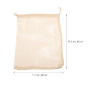 Veemoon 4pcs Reusable Cotton Mesh Seafood Boil Bags 30x40cm with Double Drawstring for Steaming Crab Lobster Crawfish Shellfish Cooking Pot Bags for Kitchen and Restaurant