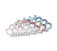 Veemoon 4Pcs Rhinestone Crown Shaped Hair Clip Elegant Hair Comb Accessories for Brides Lightweight Design for Parties Birthdays and Pageants Beautiful Headwear with Premium Rhinestone