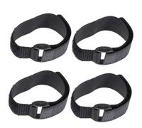 Veemoon 4pcs Rooster No Crow Collars Adjustable Design Poultry Noise Reduction Neckbands for Farm and Home Use Black Nylon Plastic Chicken Collar