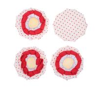 Veemoon 4pcs Round Door Handle Cover, Door Knob Sleeve Protective Cover, Cotton, Reusable, Warm Touch, Anti-Static, Home Bedroom Decorating,