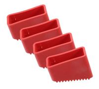 Veemoon 4pcs Rubber Ladder Feet Pads Non-Slip Ladder Accessories Protect Foot Easy to Fix Sturdy Step Protectors