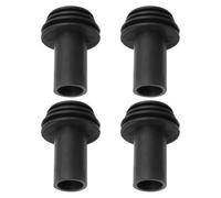 Veemoon 4pcs Rv Gutter Spout Protector Silicone Black Rv Gutter Spout Covers Waterproof Wind Resistant