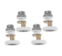 Veemoon 4pcs Shower Door Rollers with Eccentric Pulley Design Replacement Wheels for Sliding Glass Doors Smooth Operation Compatible with Various