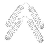 Veemoon 4Pcs Silver Squirrel and Bird Food Basket Outdoor Weatherproof Corn Holder for Bird Cage Feeder Enhancing Backyard Wildlife Interaction and Foraging Experience