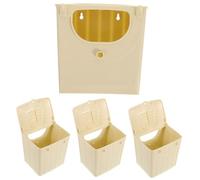 Veemoon 4pcs Small Parakeet Breeding Box Plastic Bird Nesting House Budgie Finch Lovebird Cage Nest for Indoor and Garden Bird Hatching and Breeding