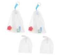 Veemoon 4pcs Soap Foaming Nets for Skin Cleaning and Brightening, Pe Material Foaming Hand Soap Saver Bags, Household Use for Smooth and Radiant Skin