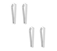 Veemoon 4pcs Stainless Steel Food Tweezers Flat Tip Cooking Utensils for Bone Hair Removal User Friendly Design for Easy Cleaning Control Dishwasher Safe