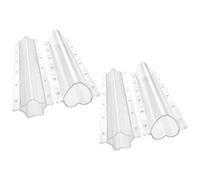 Veemoon 4pcs Star and Heart Shape Cucumber Mould Kit for Gardening, Acrylic Vegetable Shaper with Wear Resistance and Easy to Carry Features for Fruit and Plant Growing