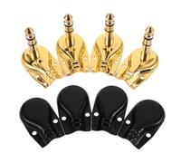 Veemoon 4pcs Stereo Male Audio Plugs for Guitar Microphone Speaker Connectors with Metal Housing Design Enhanced Signal Quality and Stable Connection for Home Entertainment