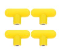 Veemoon 4pcs T-shaped Workout Machine Handles with Sturdy Locking System and Secure Pin Structure, Pp/pa Material Fitness Equipment Parts for Home Gym and Gym Strength Training M8 Size