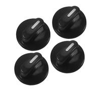 Veemoon 4pcs Timer Switch Knob for Oven Range Control Knob D-shaft Replacement Part for Home Appliance