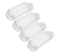 Veemoon 4pcs Transparent Light Switch Guard Cover with Seal Childproof Paddle Switch Protector for Home and Office Easy Installation Humidity Resistant Wall Plate Safety Shield