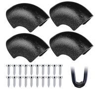 Veemoon 4pcs U-shaped Hairpin Leg Protectors Non-slip Table Furniture Caps for Chairs Coffee Tables Plastic Covers to Prevent Scratches Enhance Longevity