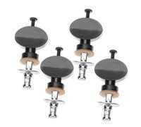 Veemoon 4pcs Ukulele String Tuning Pegs Replacement with Straight Shaft and Small round Handles, Plastic and Metal Material, Essential Replacement for Guitar and Ukulele, Simple