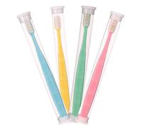 Veemoon 4pcs Ultra Soft Micro Nano Bristle Toothbrushes for Deep Cleaning Gums and Teeth Gentle Manual Toothbrush for Sensitive Teeth and Plaque Removal