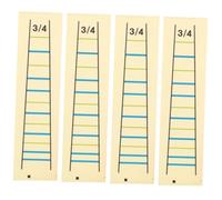 Veemoon 4pcs Violin Fingerboard Stickers Fretboard Note Labels for 3/4 Size Violin, Removable Musical Finger Guide Stickers for Beginner Learning and Practice