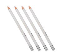 Veemoon 4pcs White Eyebrow Pencil Makeup Eye Liner Pen for Women Easy to Carry