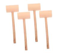 Veemoon 4Pcs Wooden Judge Gavels Auction Hammers for Lawyers Judges Chairmen Cosplay Props with Smooth Finish Practical Legal Mallets