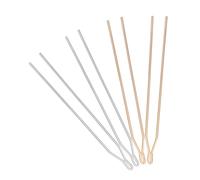Veemoon 4Pcs Y-shaped Hairpin Sticks DIY Hair Embellishments for Women Ancient Style Hairpin Main Bodies in Gold and Silver Decorative Hair Stick Tools for Stylish Updos and Headdress